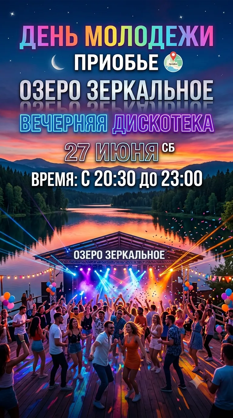 🎉 Зажигаем на Дне молодёжи! Приобье, встречай яркое событие лета!