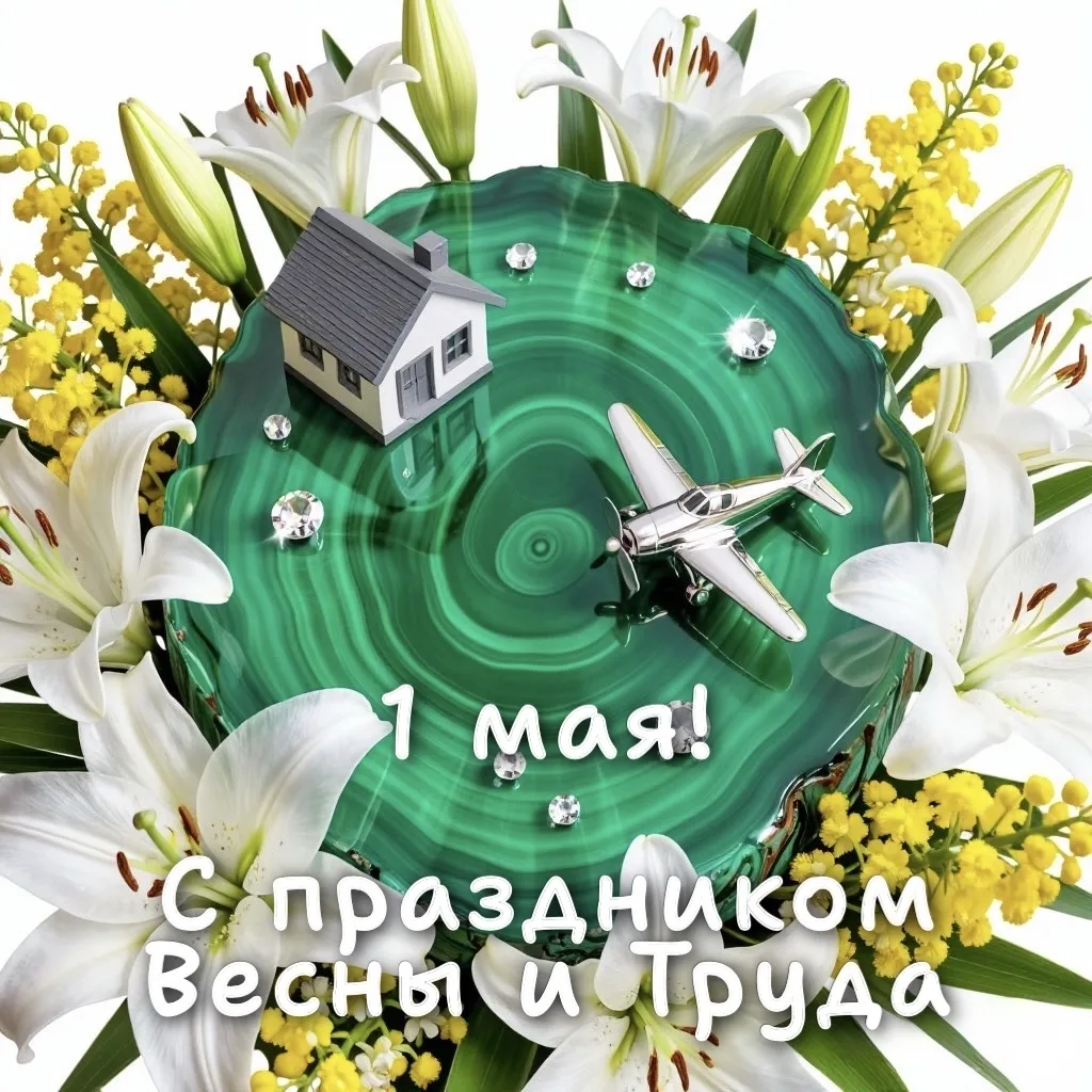 С праздником весны и труда! С 1 Мая! 🌸☀️