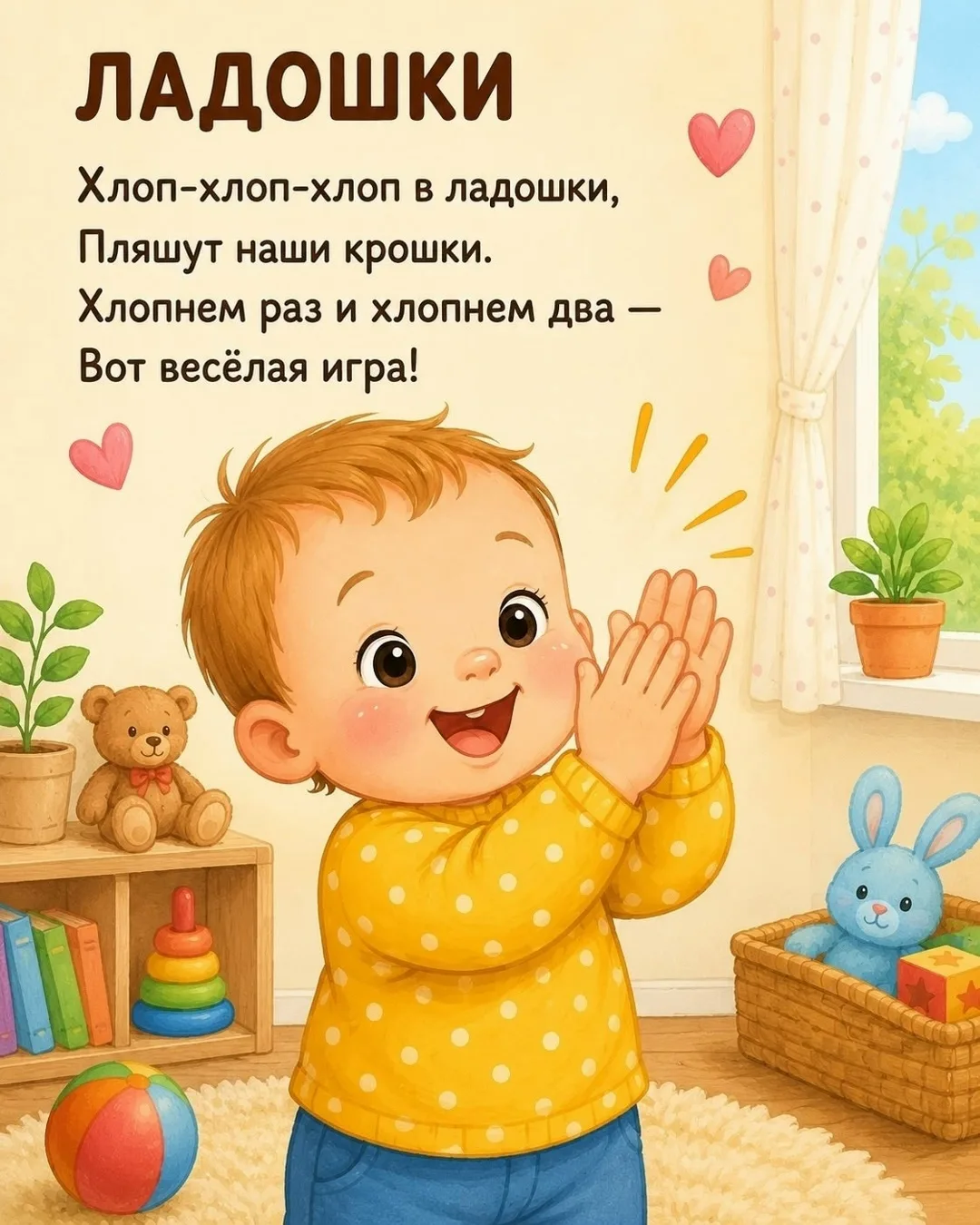 Стихи-болтушки для малышей с года