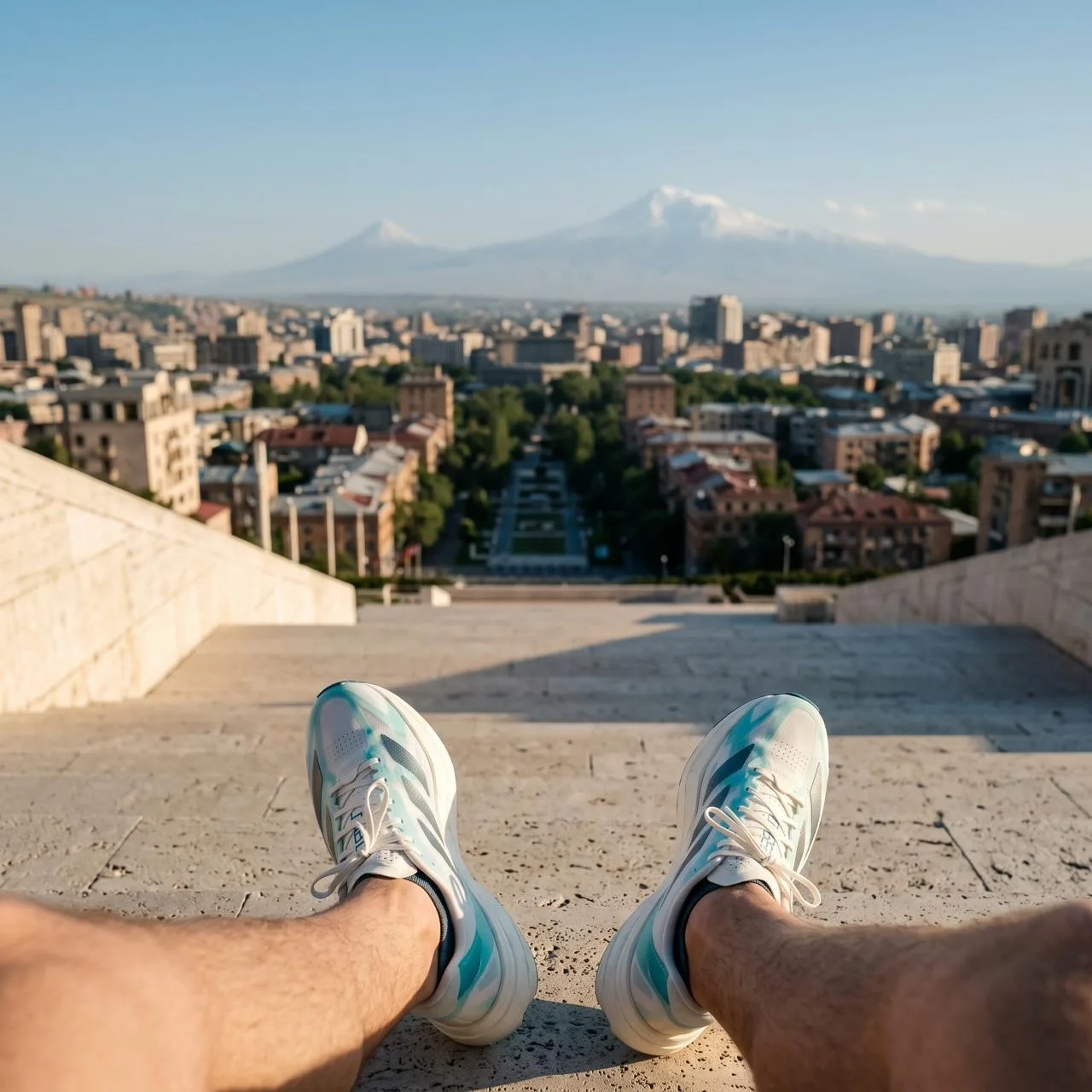 В Ереване зашёл в adidas посмотреть лёгкие шорты.