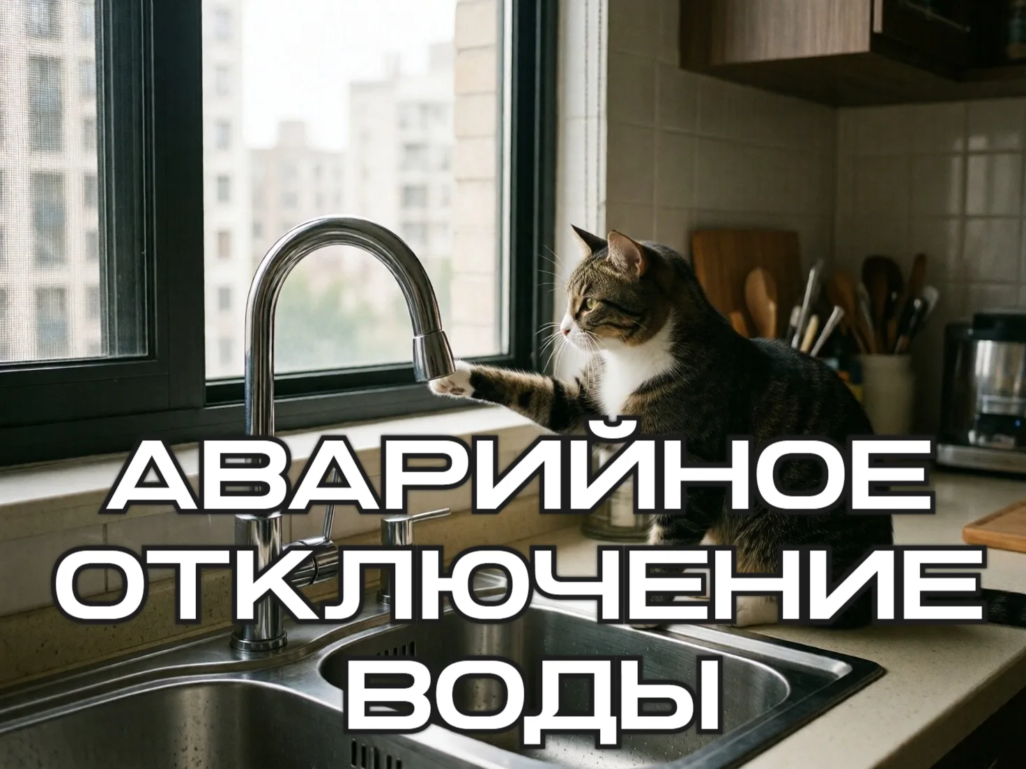 🚱 Внимание! Аварийное отключение воды в Разумном: