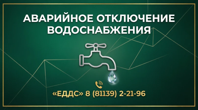 ⚠️ АВАРИЙНОЕ ОТКЛЮЧЕНИЕ ВОДОСНАБЖЕНИЯ.

Уважаемые жители.
Информируем вас о временном прекращении по