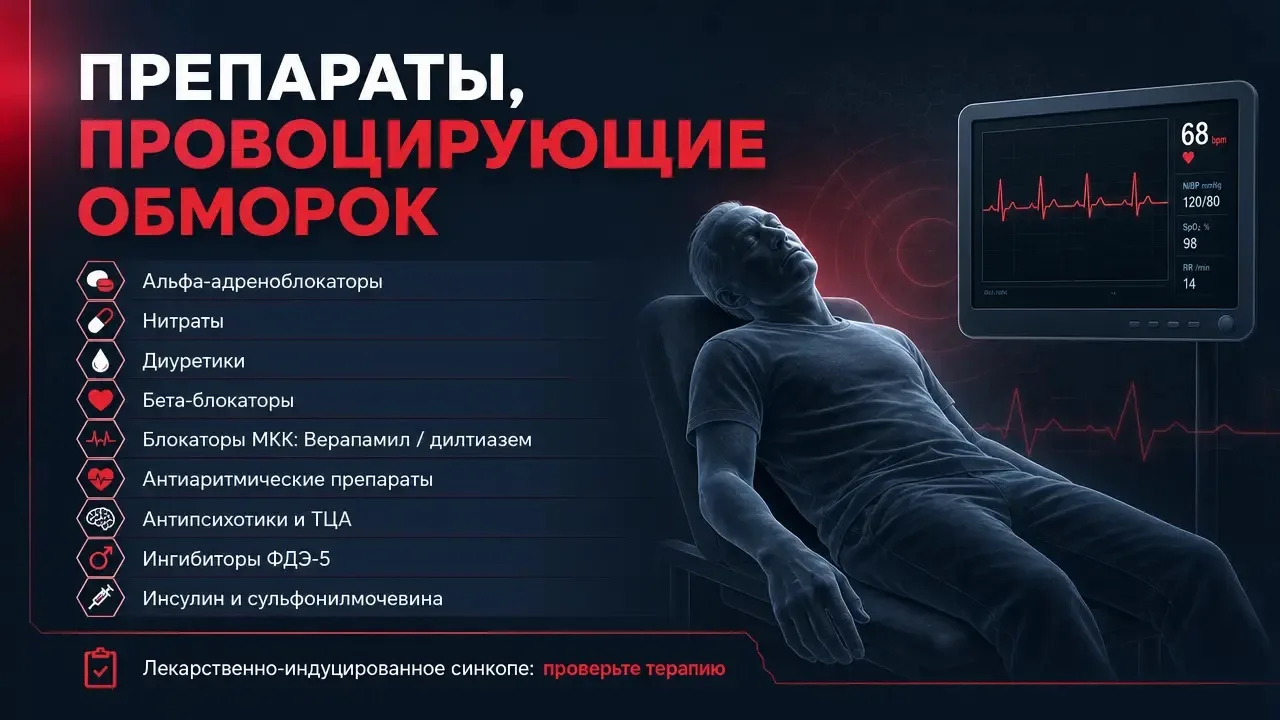 💊 Лекарственный обморок: о каких препаратах мы забываем?