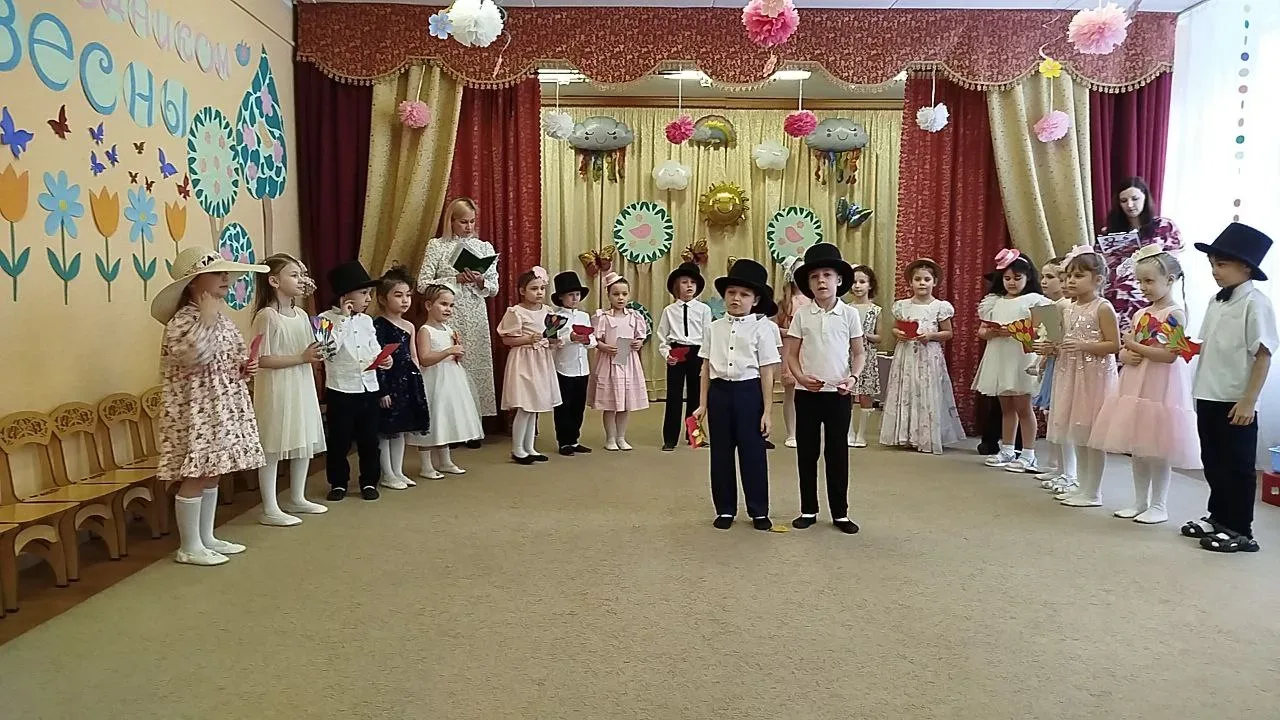 Весеннее настроение в детском саду 🌸  Совсем недавно мы отмечали один из самых тёплых и светлых праз