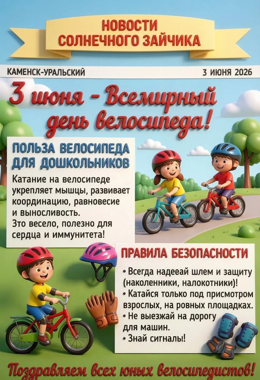 💫 Друзья, а вы знали, что сегодня праздник для всех любителей крутить педали?

🚲 Велосипед — это н