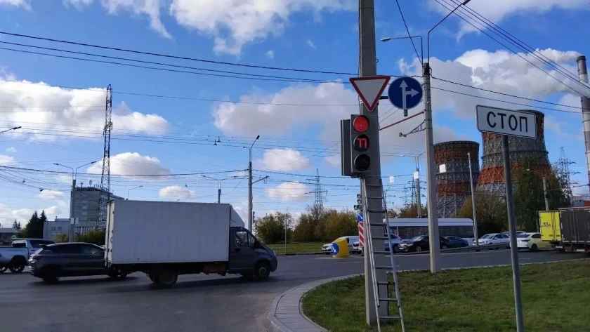 На Марпосадском шоссе в Чебоксарах изменили схему движения