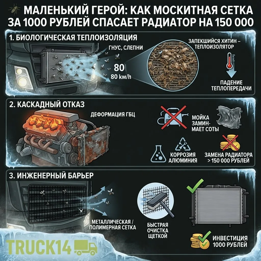 🦟 Маленький герой: Как москитная сетка за 1000 рублей спасает радиатор на 150 000
Сторителлинг в ло