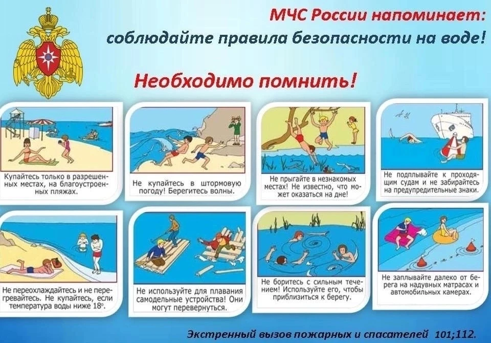 Меры безопасности на водоеме в летний период