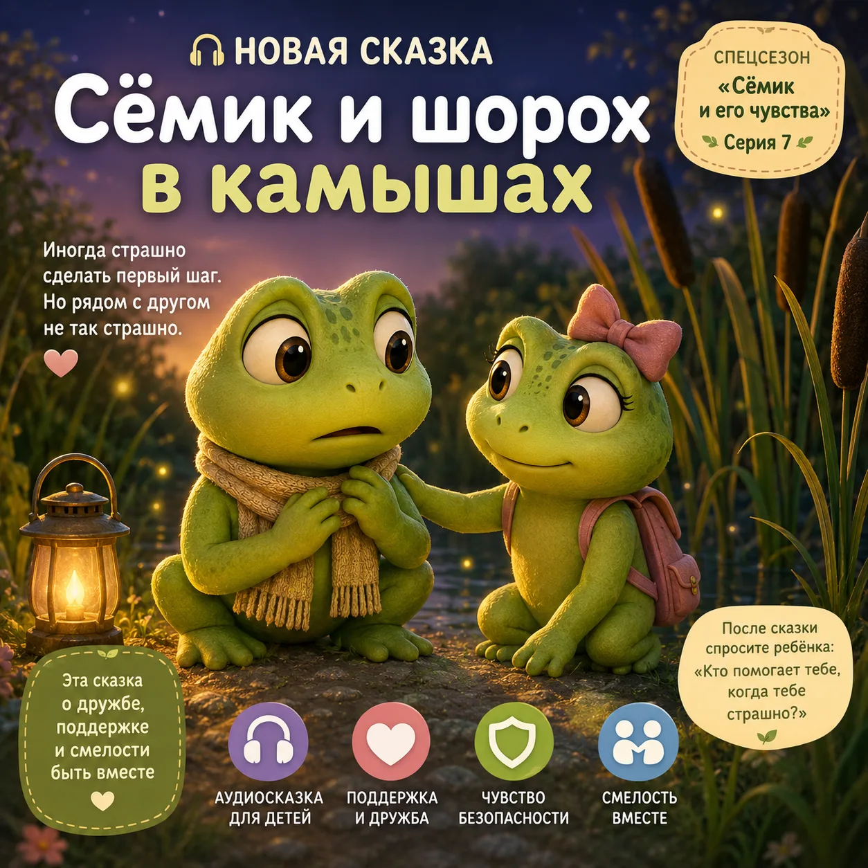 🎧 Новая сказка про Сёмика уже в канале! 🐸❤️