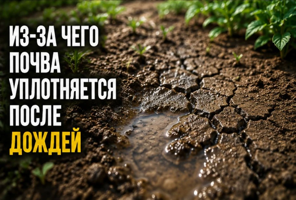Из-за чего почва уплотняется после дождей