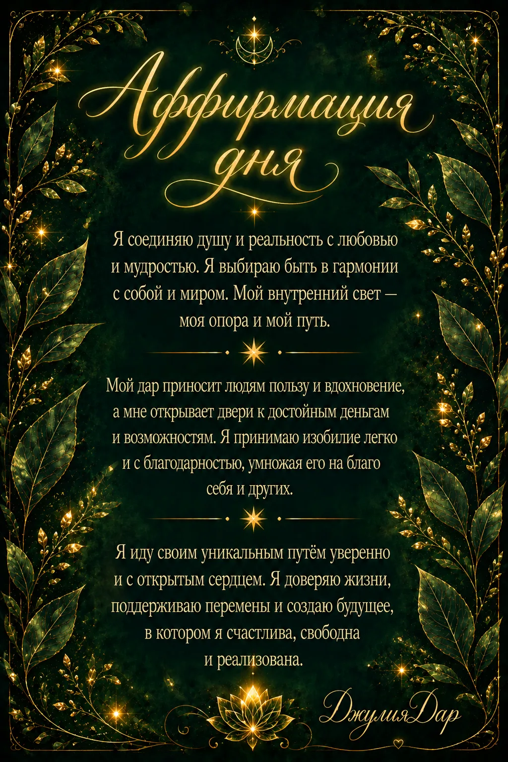💞ДжулияДар : Эзотерика нового времени
🫴Написать Юлии в личные сообщения