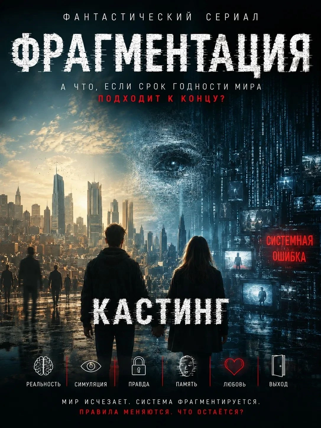 Кастинг! Фантастический х/ф «Фрагментация» 14 сентября (понедельник) в 17:00