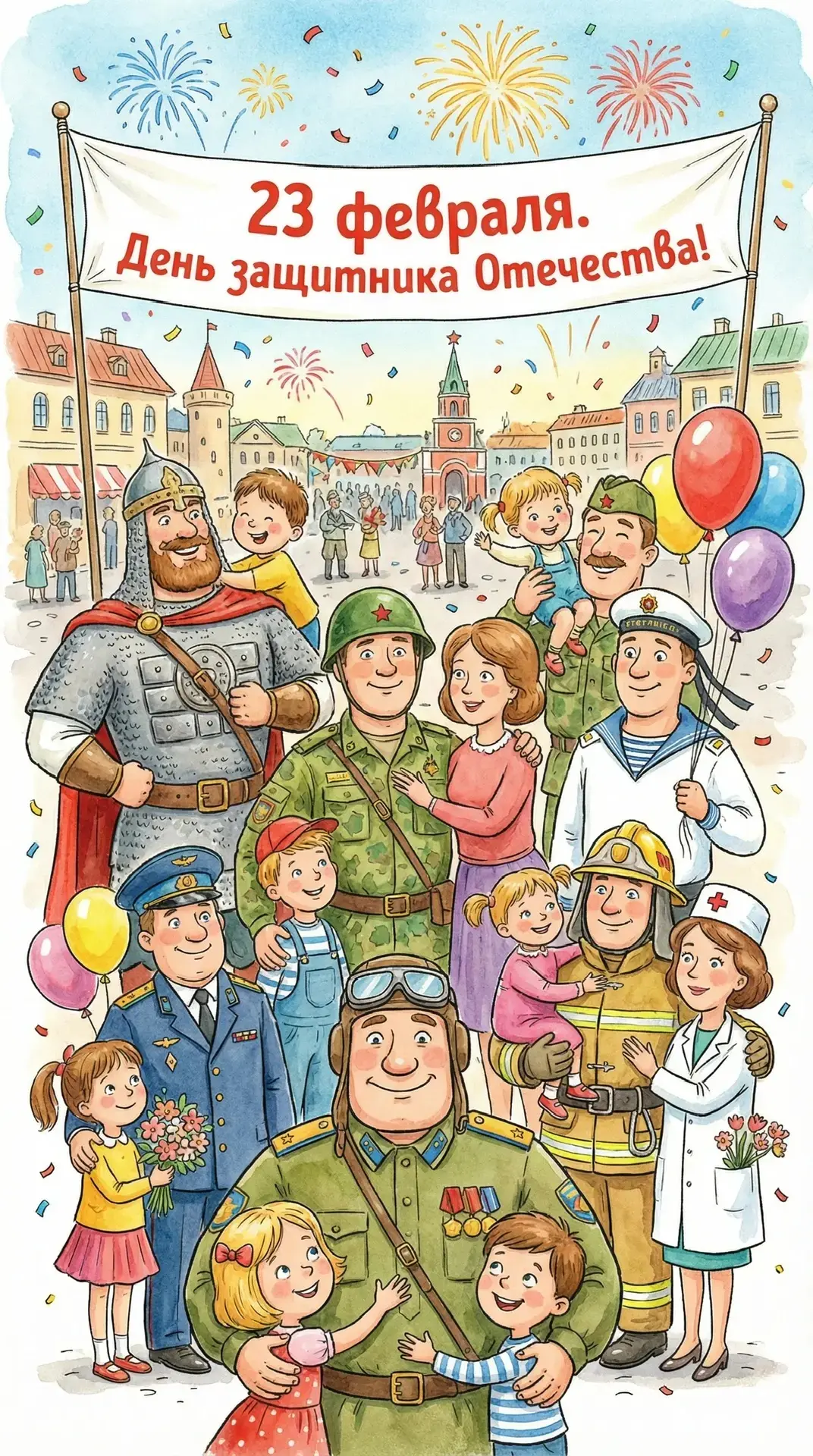 С Днём защитника Отечества!⭐️  В этот день мы чествуем всех, кто готов защищать то, что дорого: свою