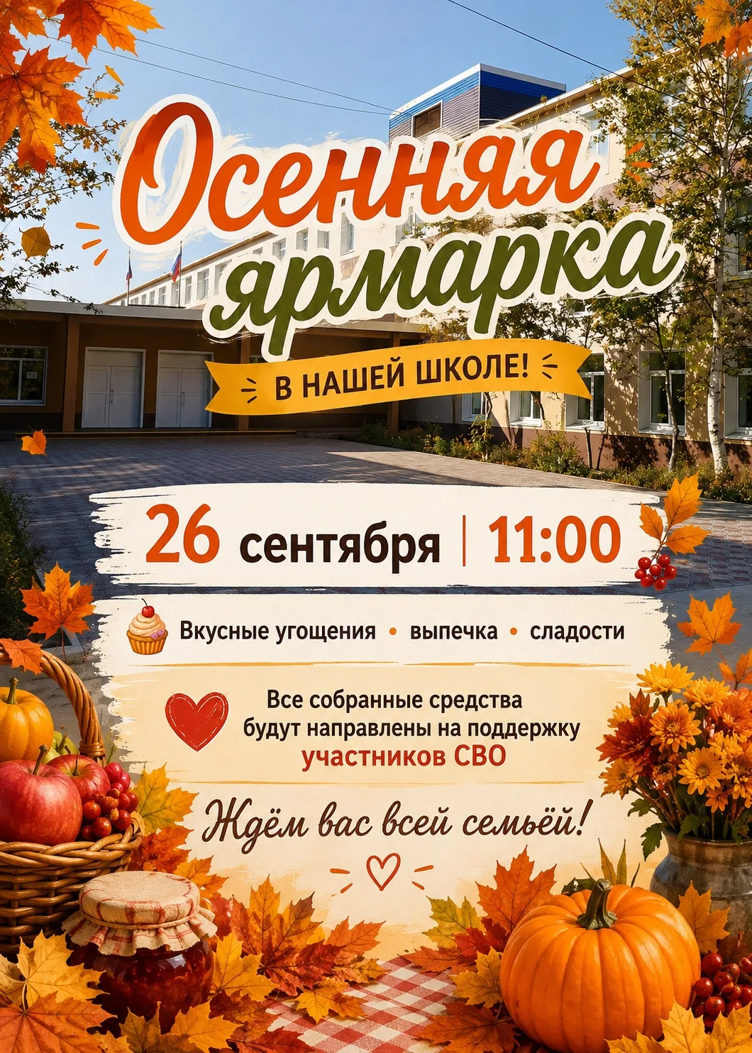 🍂 ОСЕННЯЯ ЯРМАРКА В НАШЕЙ ШКОЛЕ! 🍂