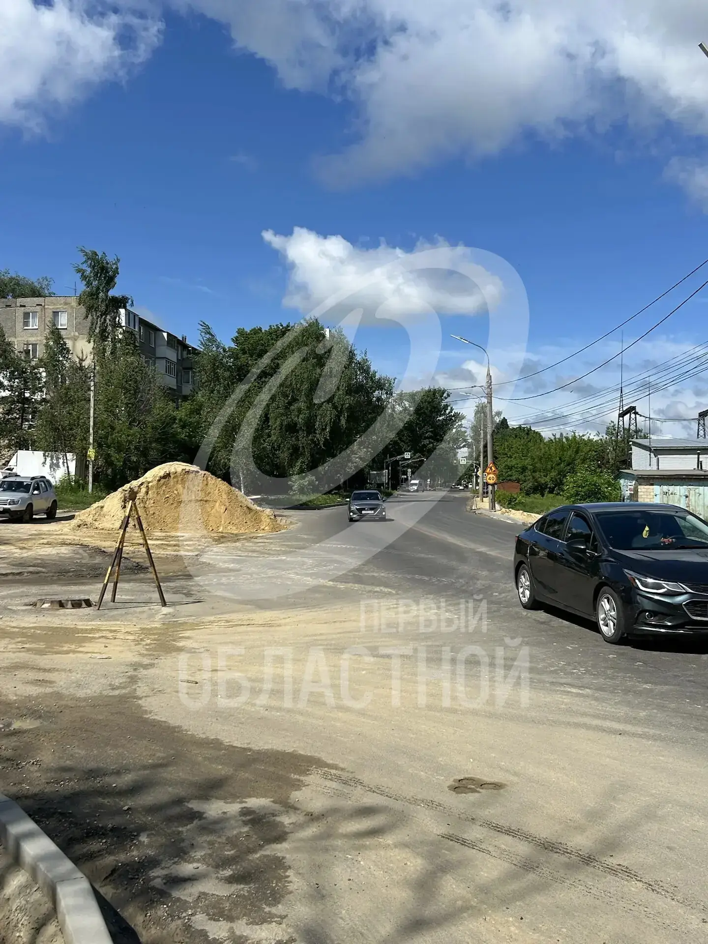 Ремонт дороги по улице Гуртьева в Орле и благоустройство двора Гуртьева,6 проверил вице-губернатор, 