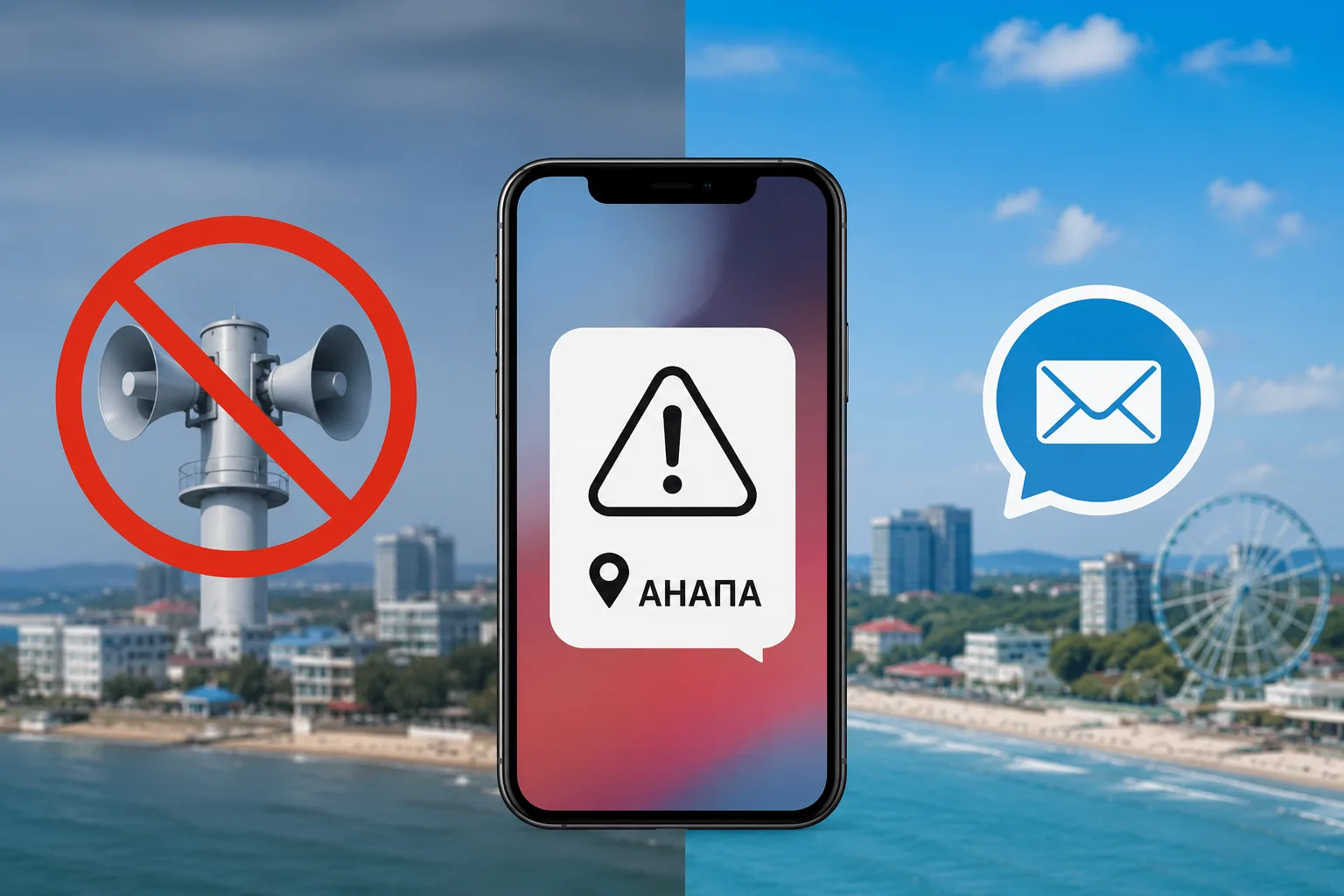 В Анапе изменился формат оповещений об угрозе БПЛА?