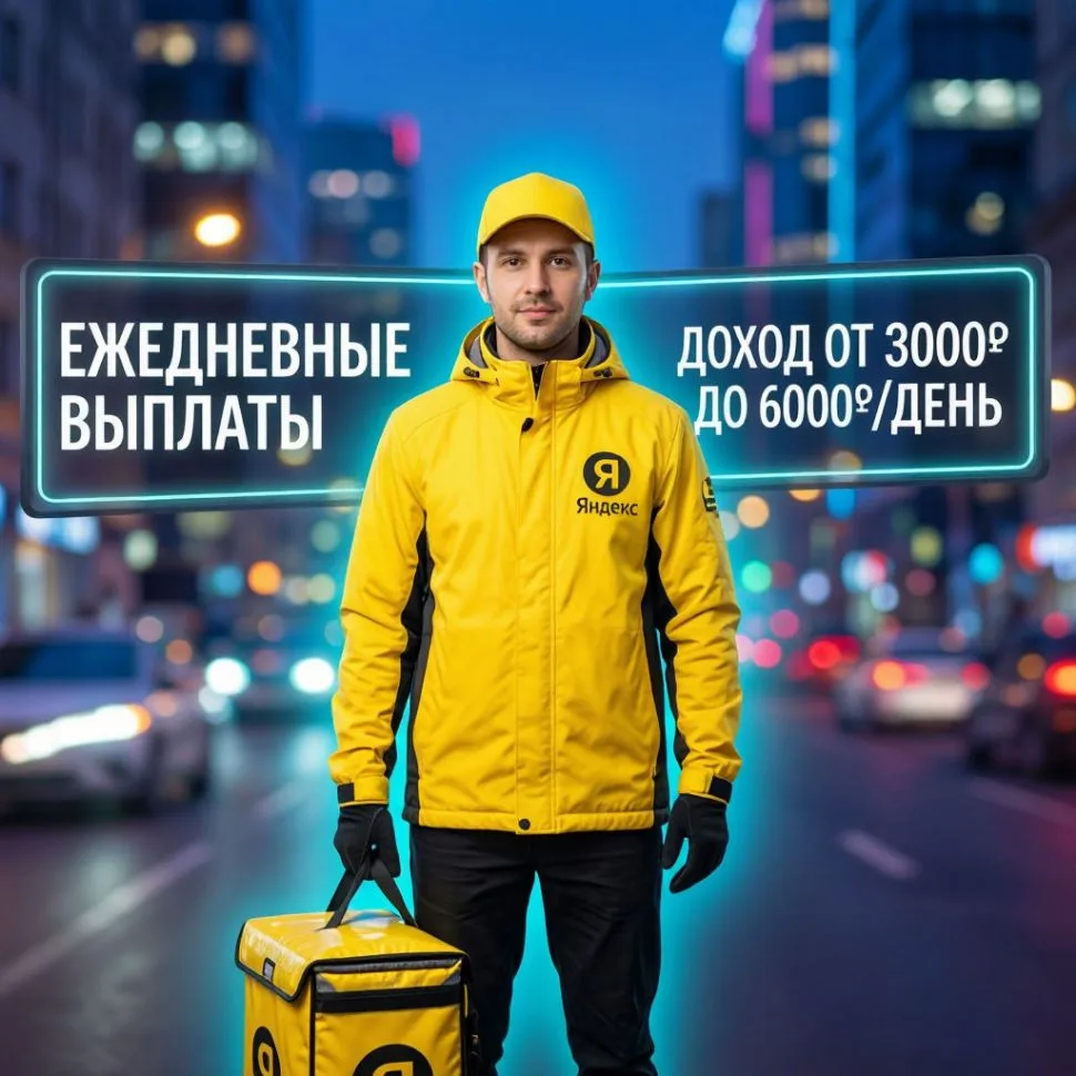 🍔 Яндекс Еда и Яндекс ЛАВКА ищет курьеров
НАЧНИ ЗАРАБАТЫВАТЬ УЖЕ СЕГОДНЯ 
✅ Доход от 3000₽ до 5000₽