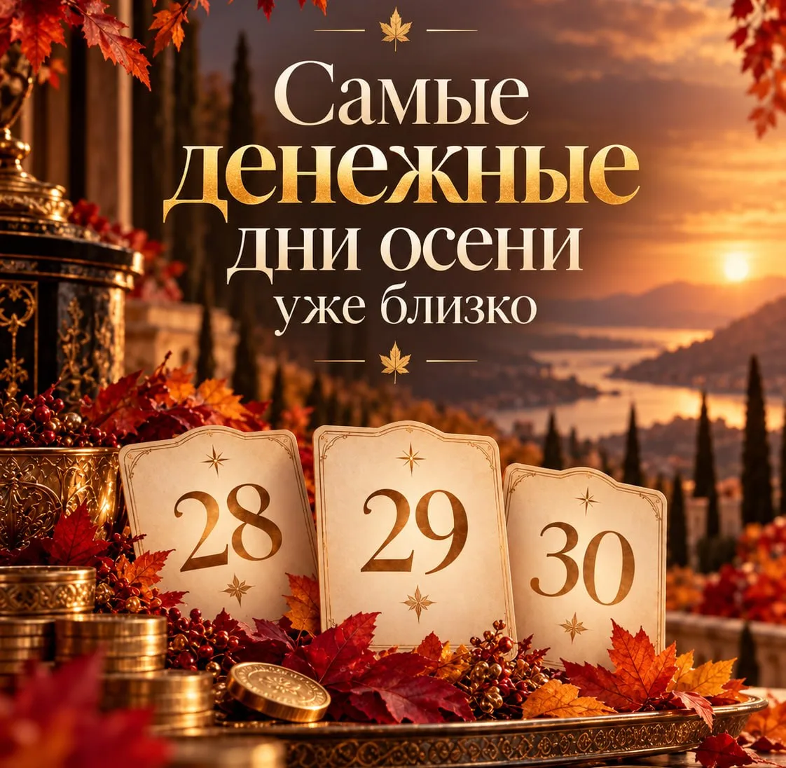 💰 Совсем близко — один из самых денежных дней осени