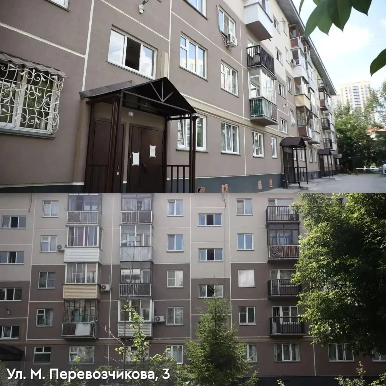 🏠 В Новосибирске отремонтировали фасады 44 домов