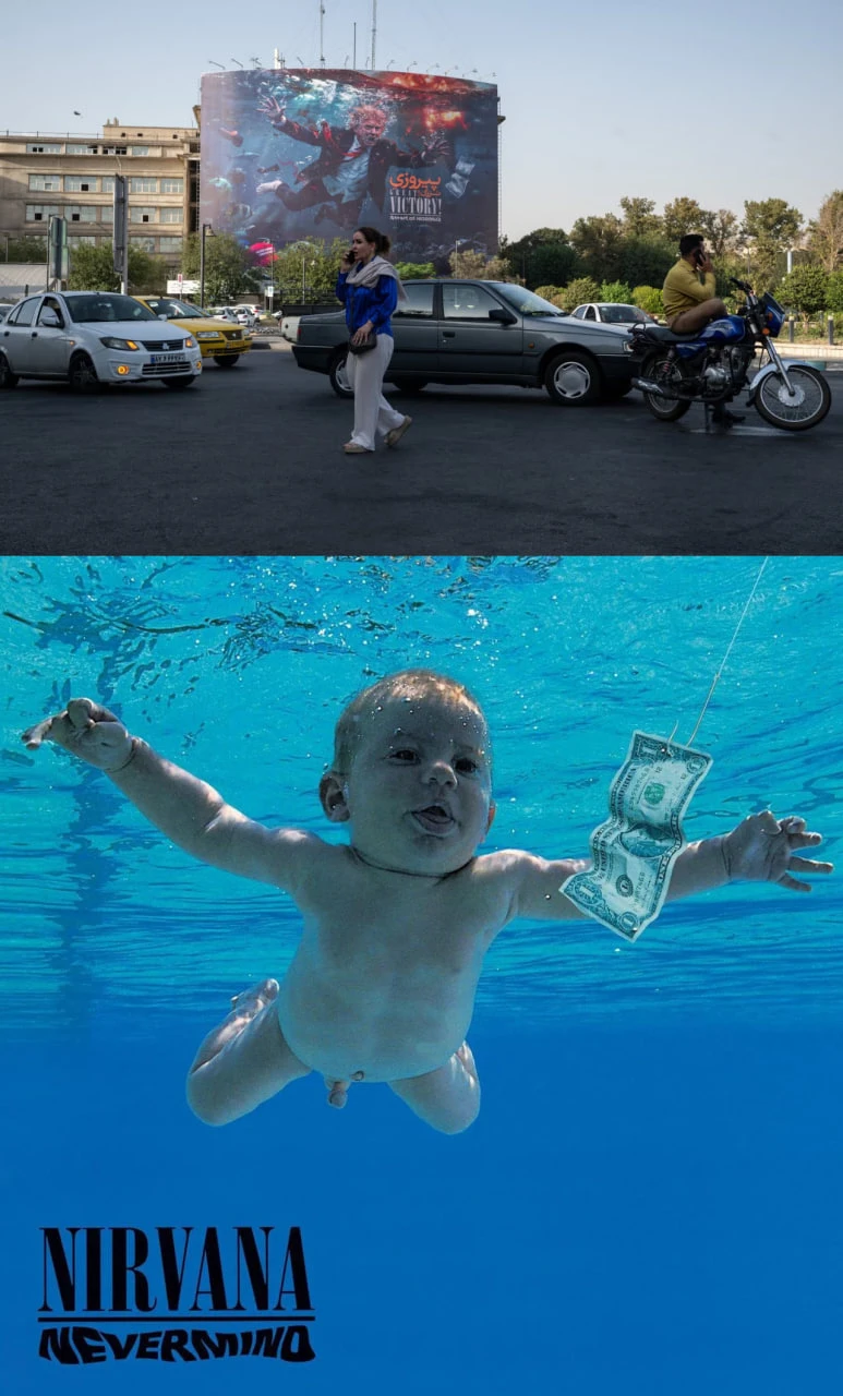 Иран высмеял Трампа, спародировав знаменитую обложку Nirvana — Nevermind.