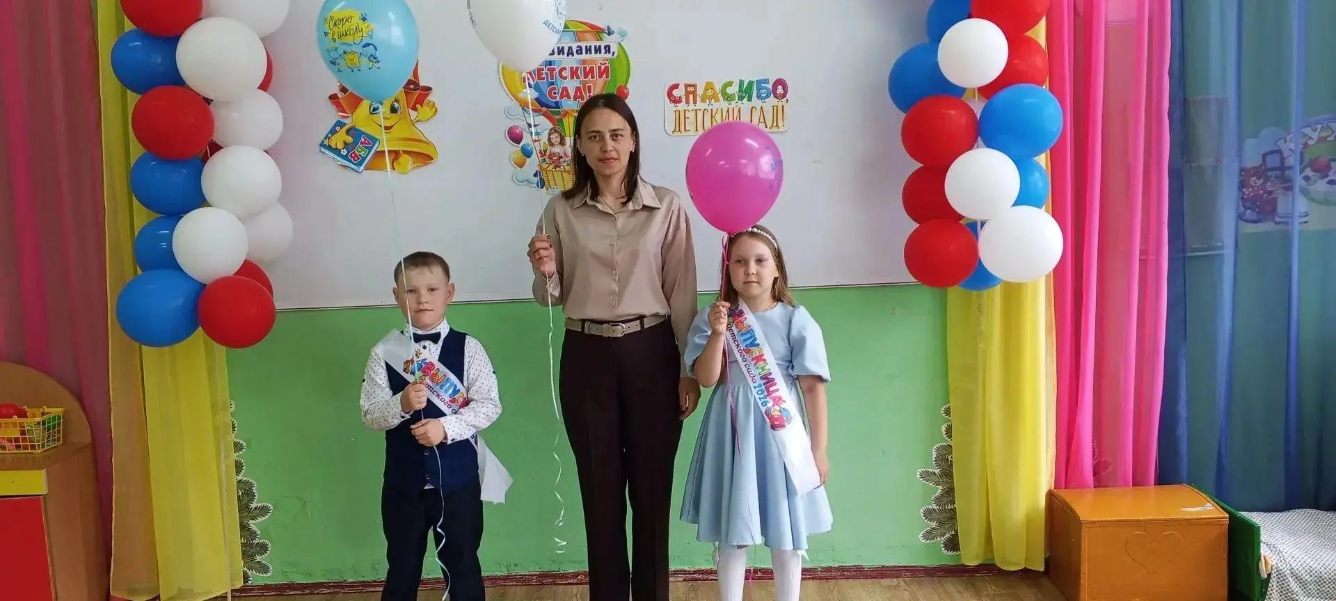 Сегодня в нашем дошкольном учреждении состоялся выпускной воспитанников подготовительно...