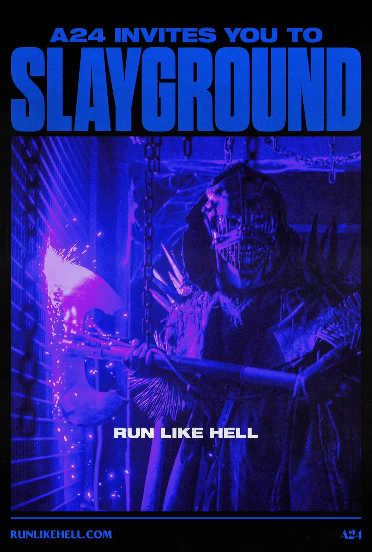 СТИЛЬ: постеры хоррора Slayground от Джереми Солнье («Ребел-Ридж», «Зеленая комната») и...
