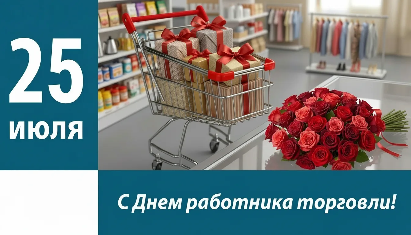 Поздравление работникам и ветеранам отрасли торговли от Главы района Владимира Покусаева и председат