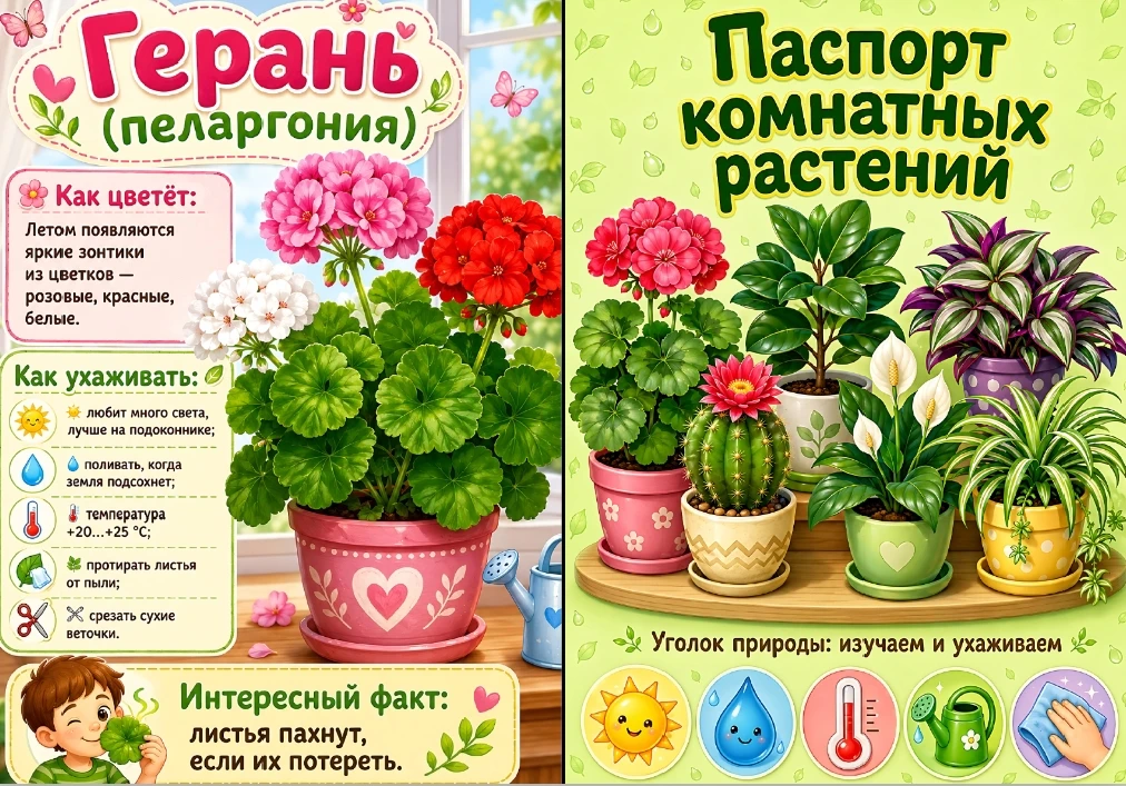 Знакомство с комнатными растениями 👆🍀