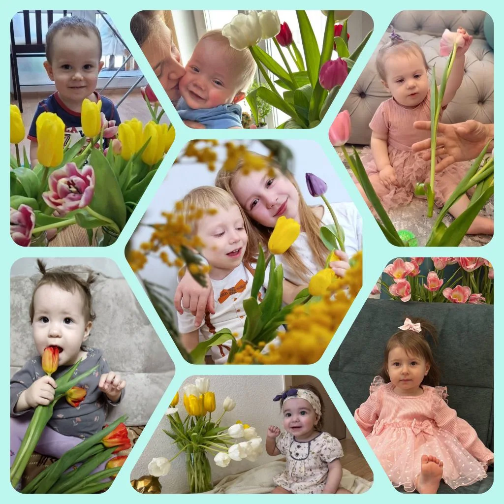 🌸 Малыши и цветы 🌺 - идеальное сочетание для весны!