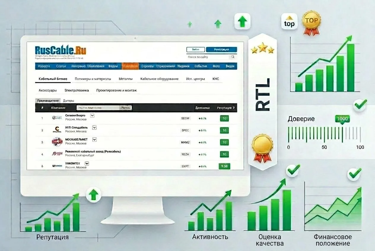 📈 А мы к вам с отличной новостью! «Спецкабель» вновь покорил вершину Рейтинга доверия ...