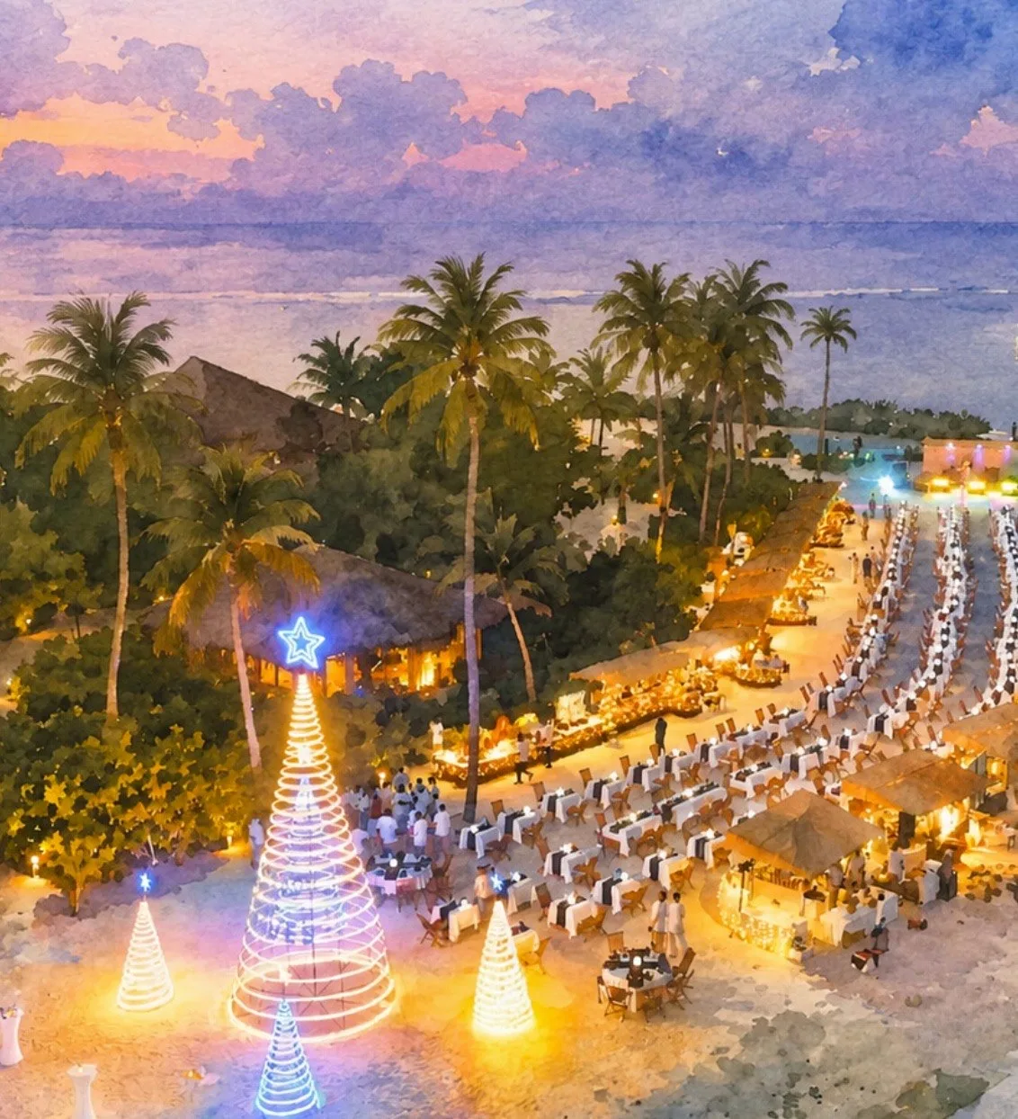 Готовим сани летом: новогодняя программа от Radisson Blu Resort Maldives🇲🇻🎄
