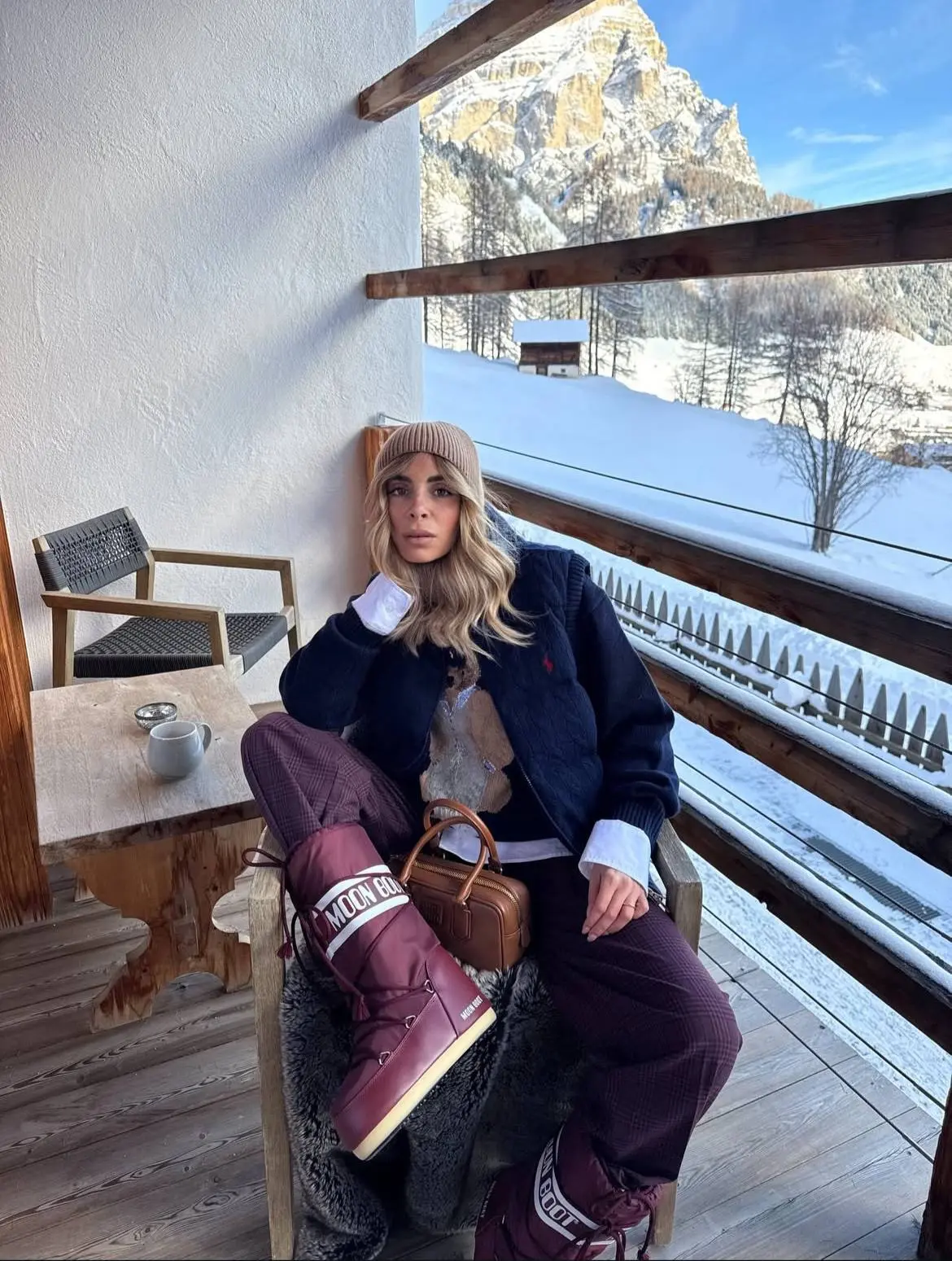 MOON BOOT в цвете бордо 🍷 с огромной скидкой