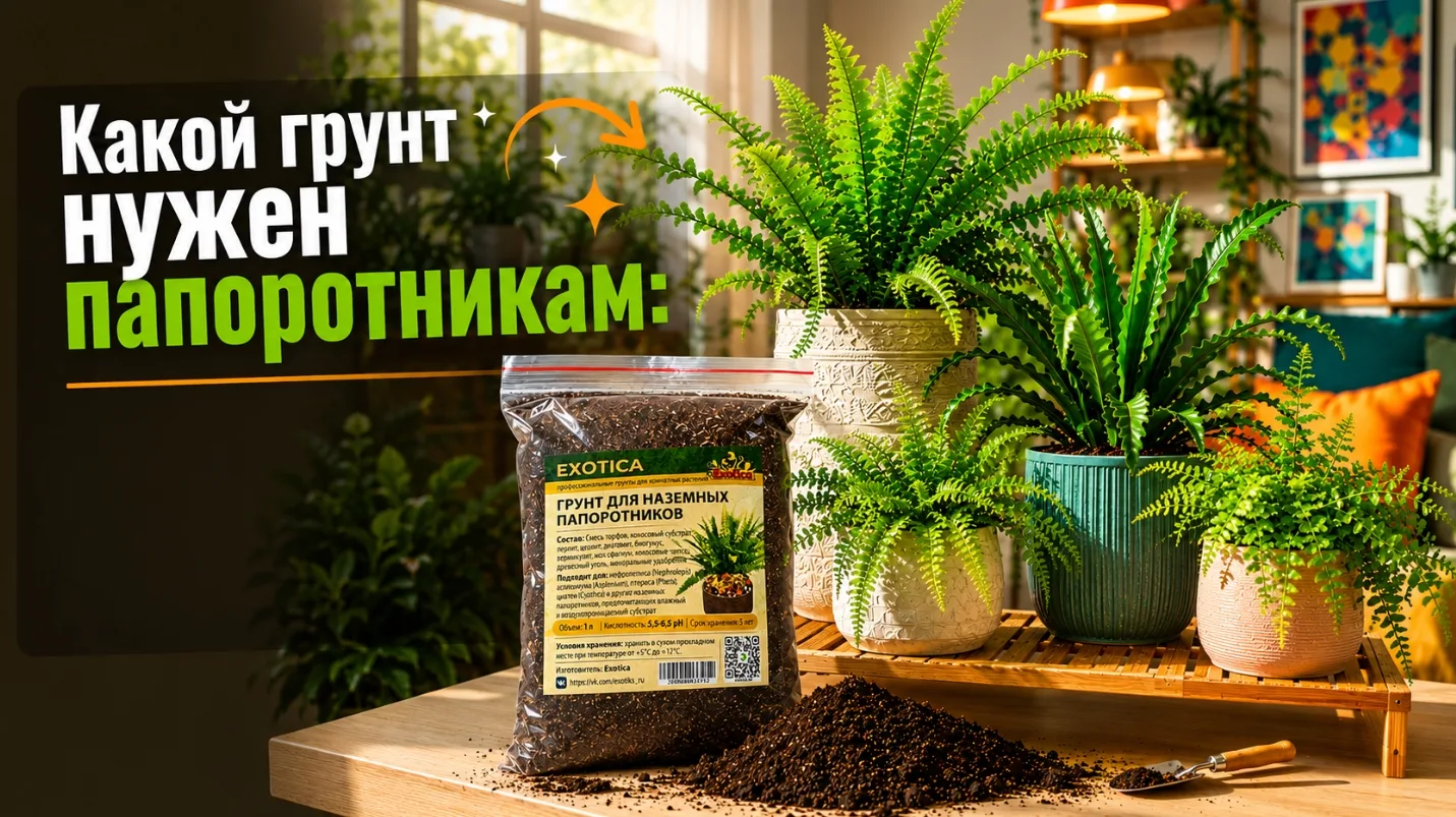 🌿 Папоротники — одни из древнейших растений, и в природе они селятся на рыхлой лесной подстилке, бо