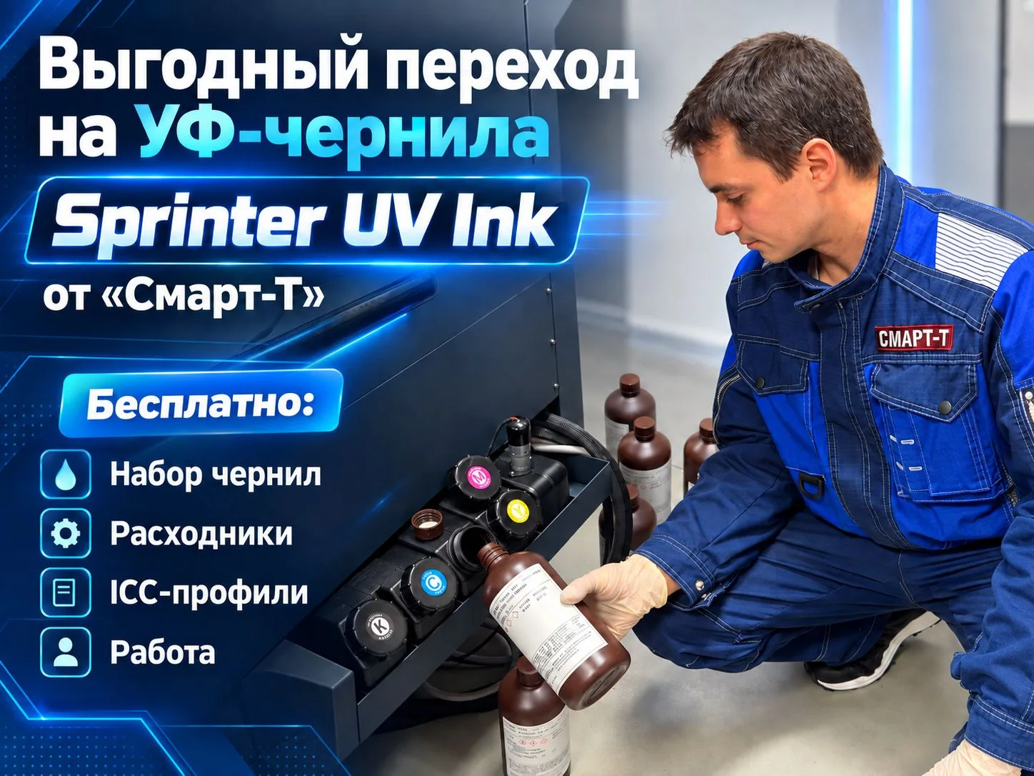 📢 Выгодный переход на УФ-чернила Sprinter UV Ink от "Смарт-Т"!