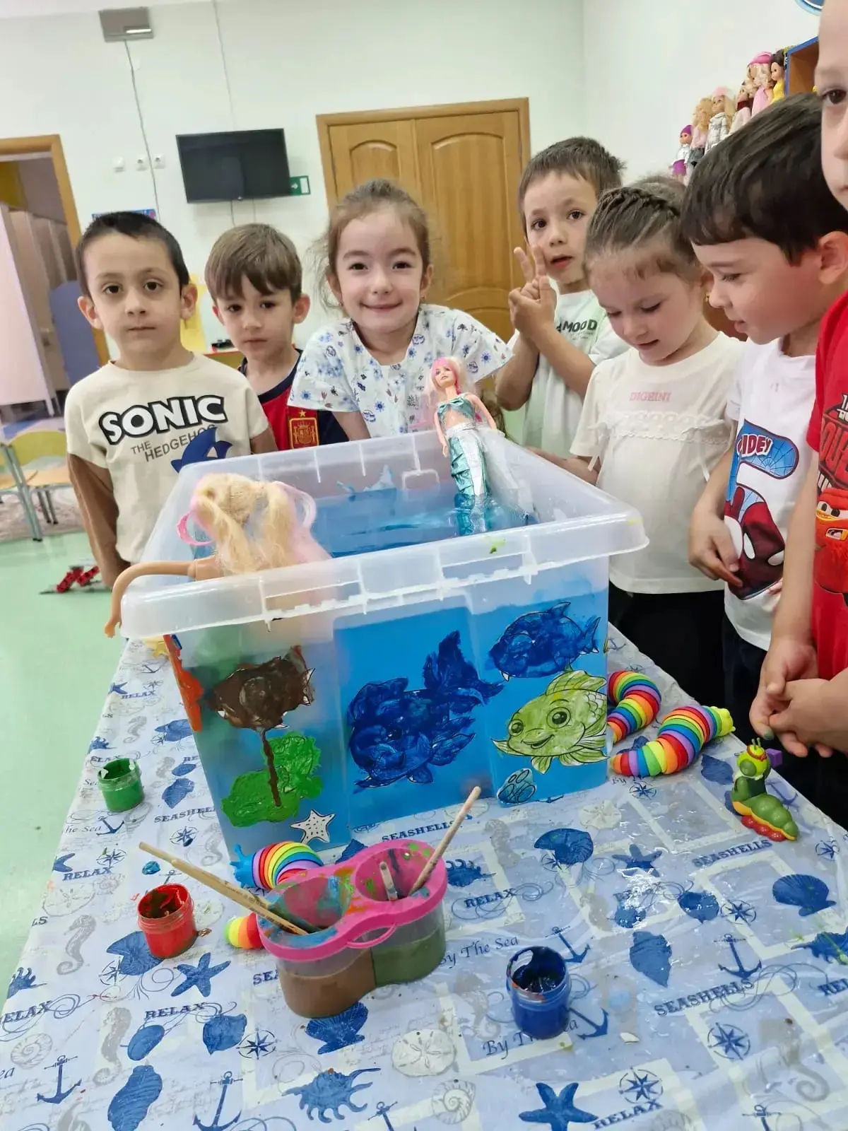 📍В детском саду «Радуга» прошел необычный конкурс рисунков на природе.
