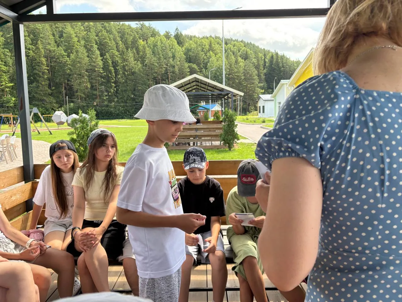 В гостях у лагеря — «Форпост»! 🛡 Провели для ребят интерактивный квест и важную профилактическую бе