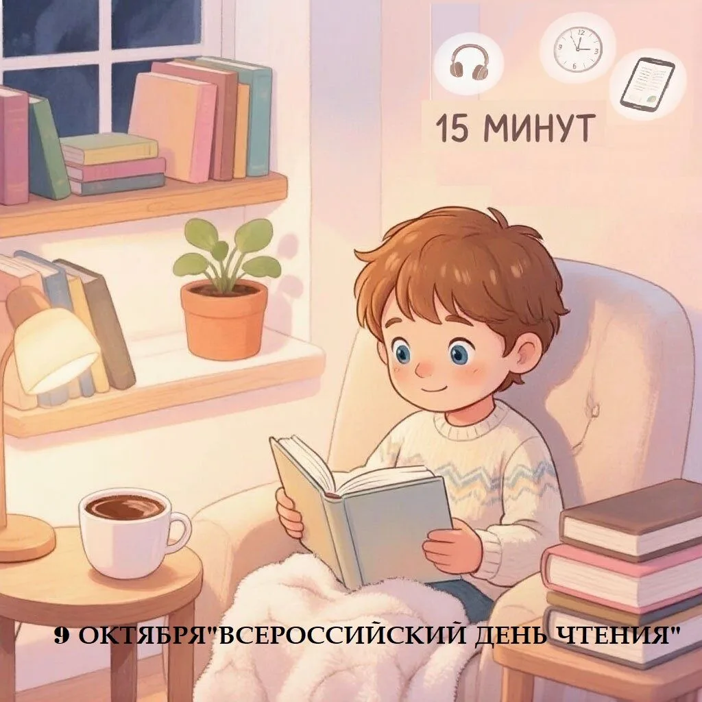 6+ 🎉 Всероссийский день чтения — 9 октября! 🎉