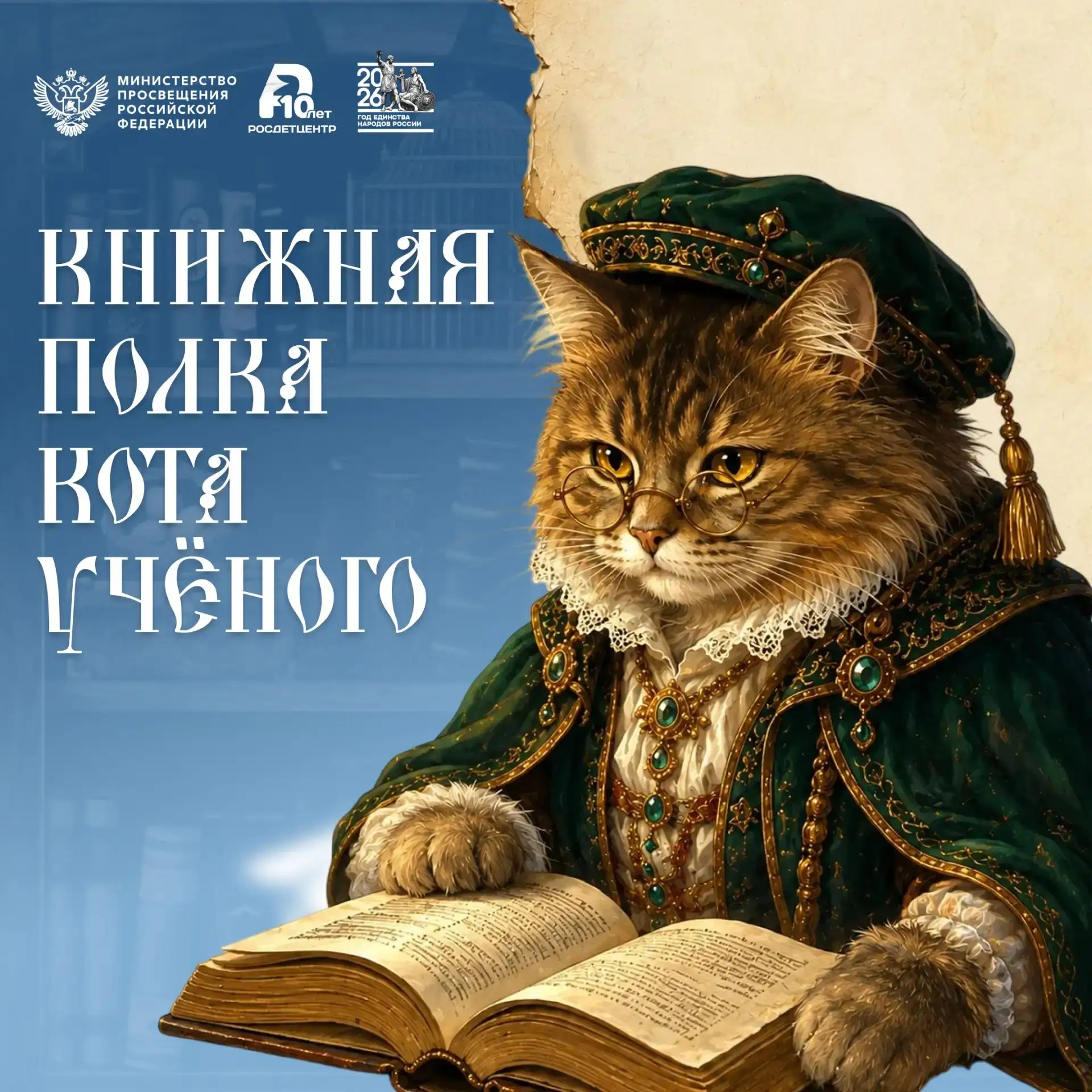 📚 Неделя сказки: книжная полка Кота Учёного