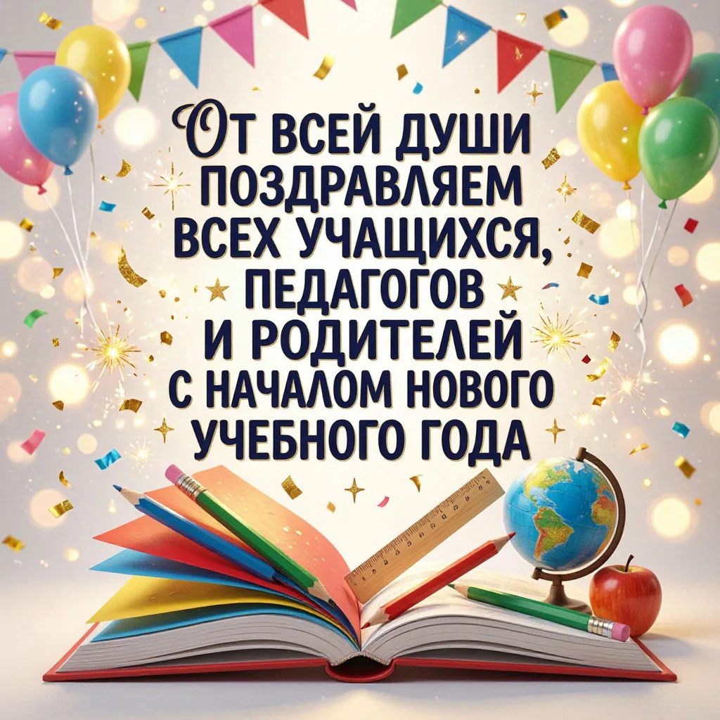 От всей души поздравляем всех учащихся, педагогов и родителей с началом нового учебного...