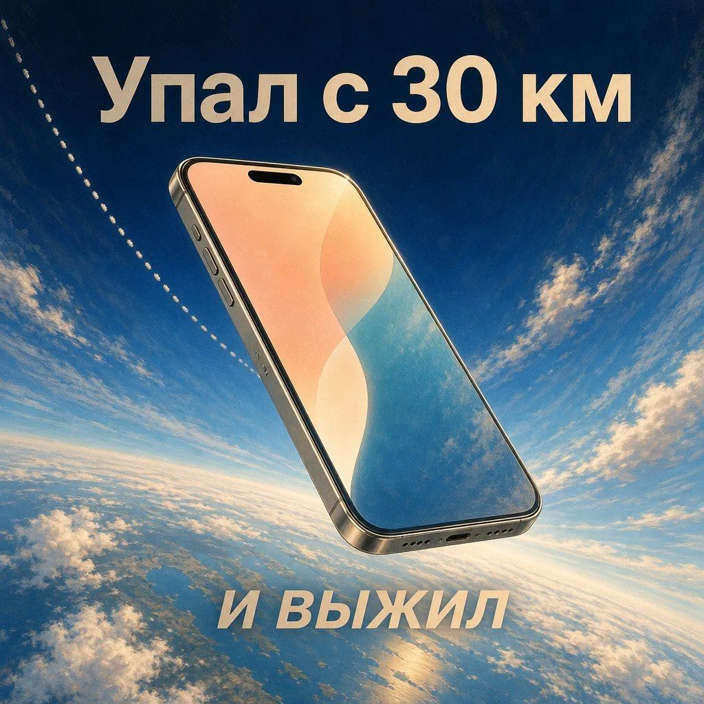 iPhone 17 Pro Max сбросили из стратосферы и он выжил