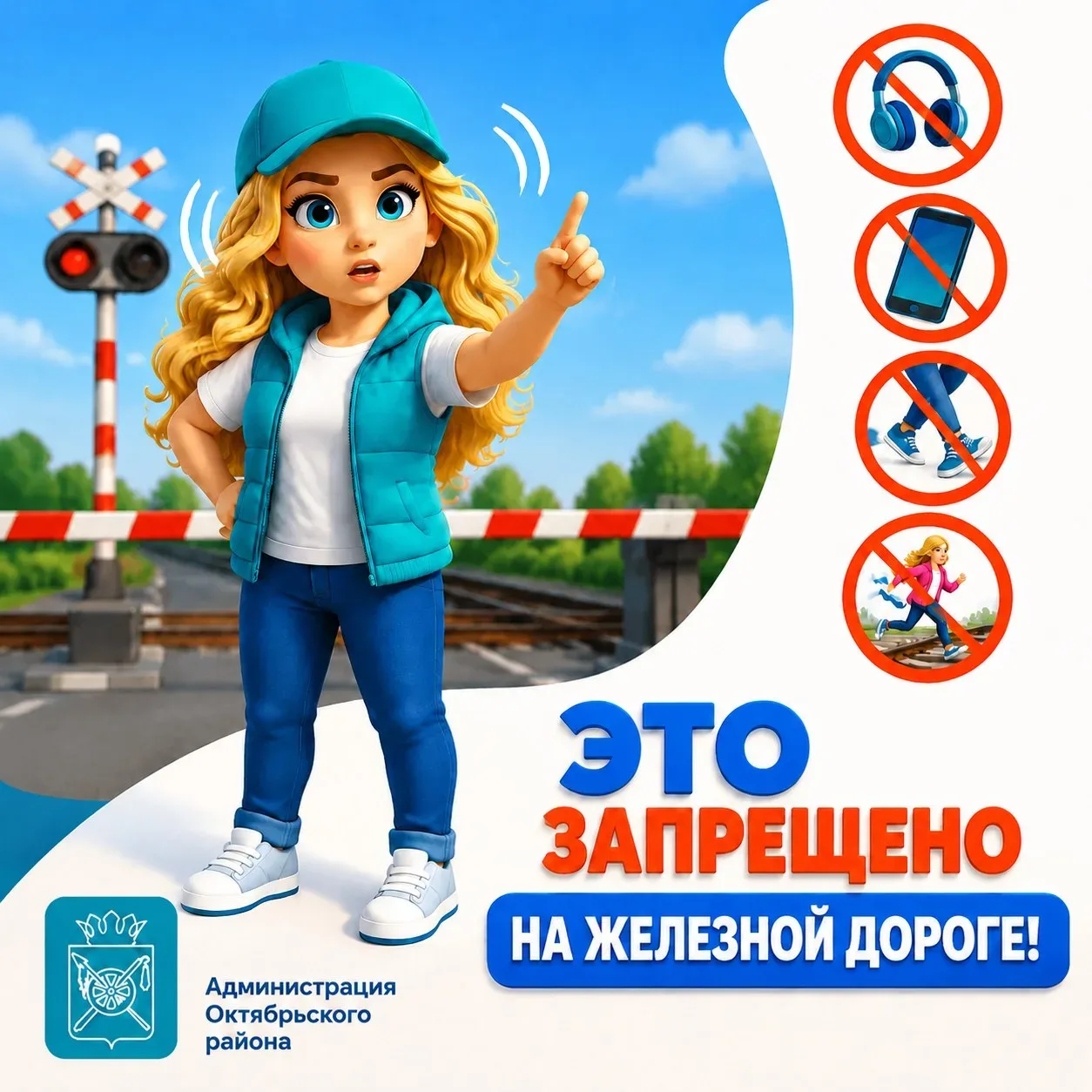🚂Сегодня будет не лишним напомнить, что на железной дороге запрещено:

🛤ходить по железнодорожным 