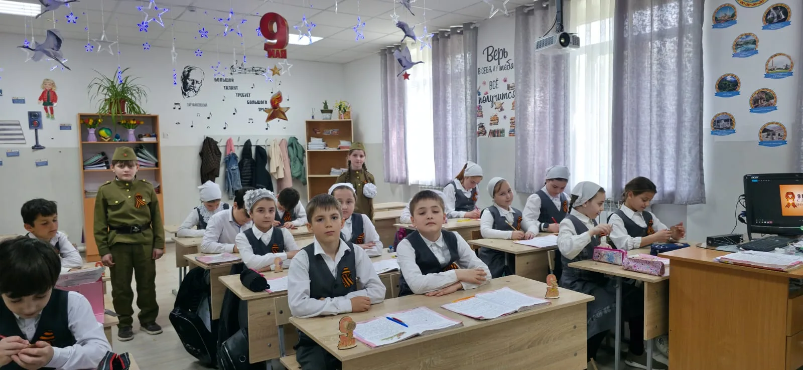 Помним. Гордимся. Живем.  В МБОУ "СОШN4 с.Гехи" в рамках национального проекта "Молодежь и дети" отм