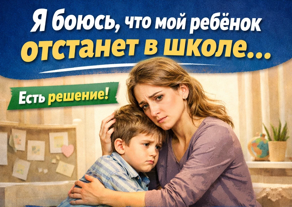 «Боитесь, что ваш ребёнок отстанет в школе?»