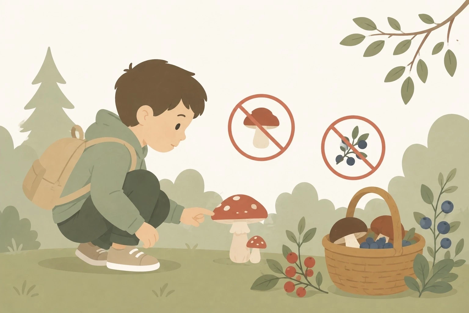 🍄 Осторожно: грибы и ягоды!