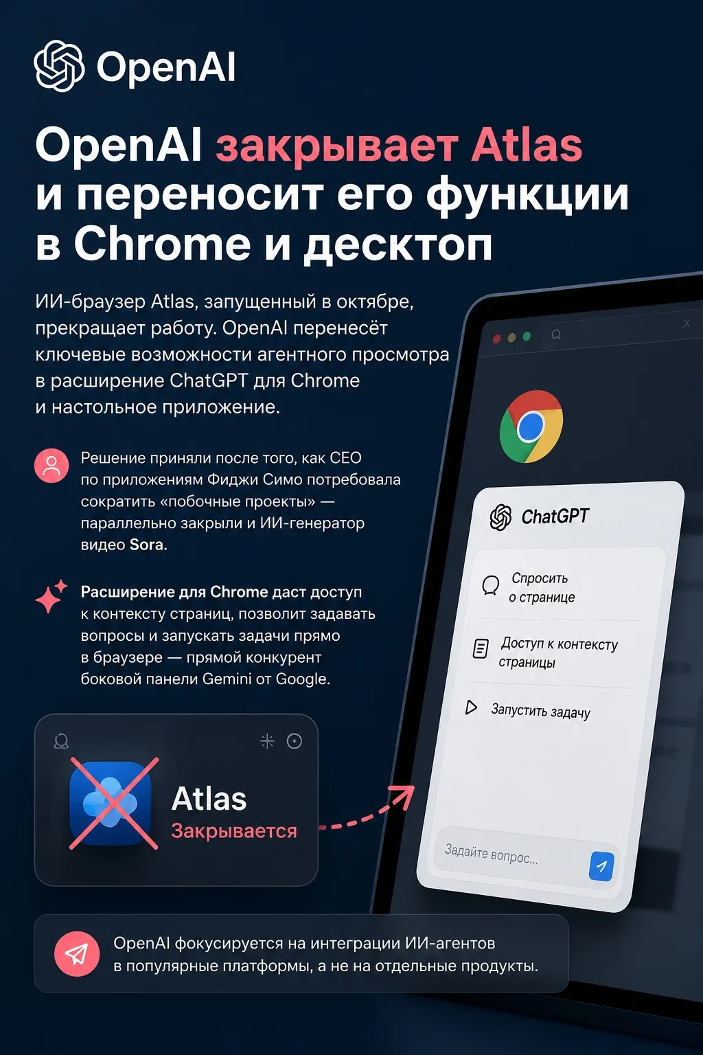 ⚡️ OpenAI закрывает Atlas