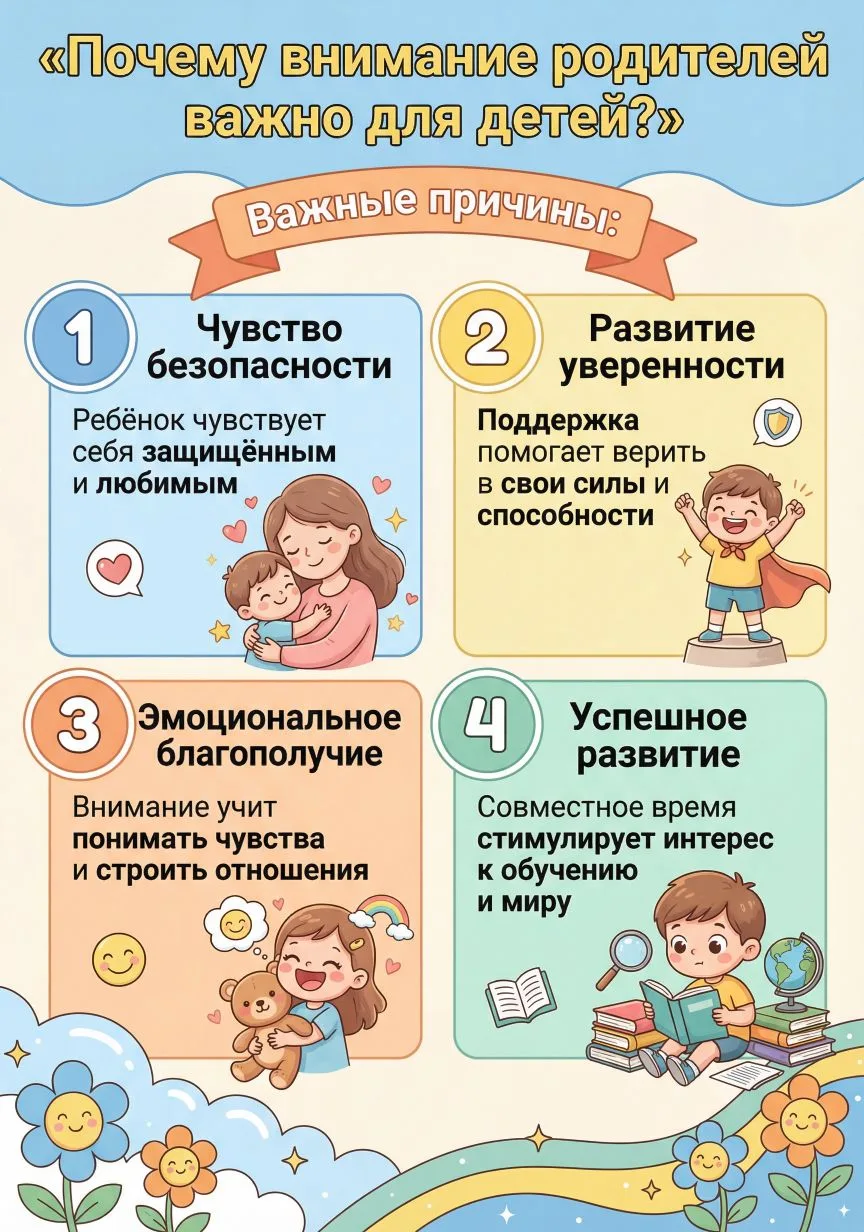 «Почему важно уделять внимание детям?» 🤍

🍀Проявляя к своему ребенку внимание, вы тем самым даёте 