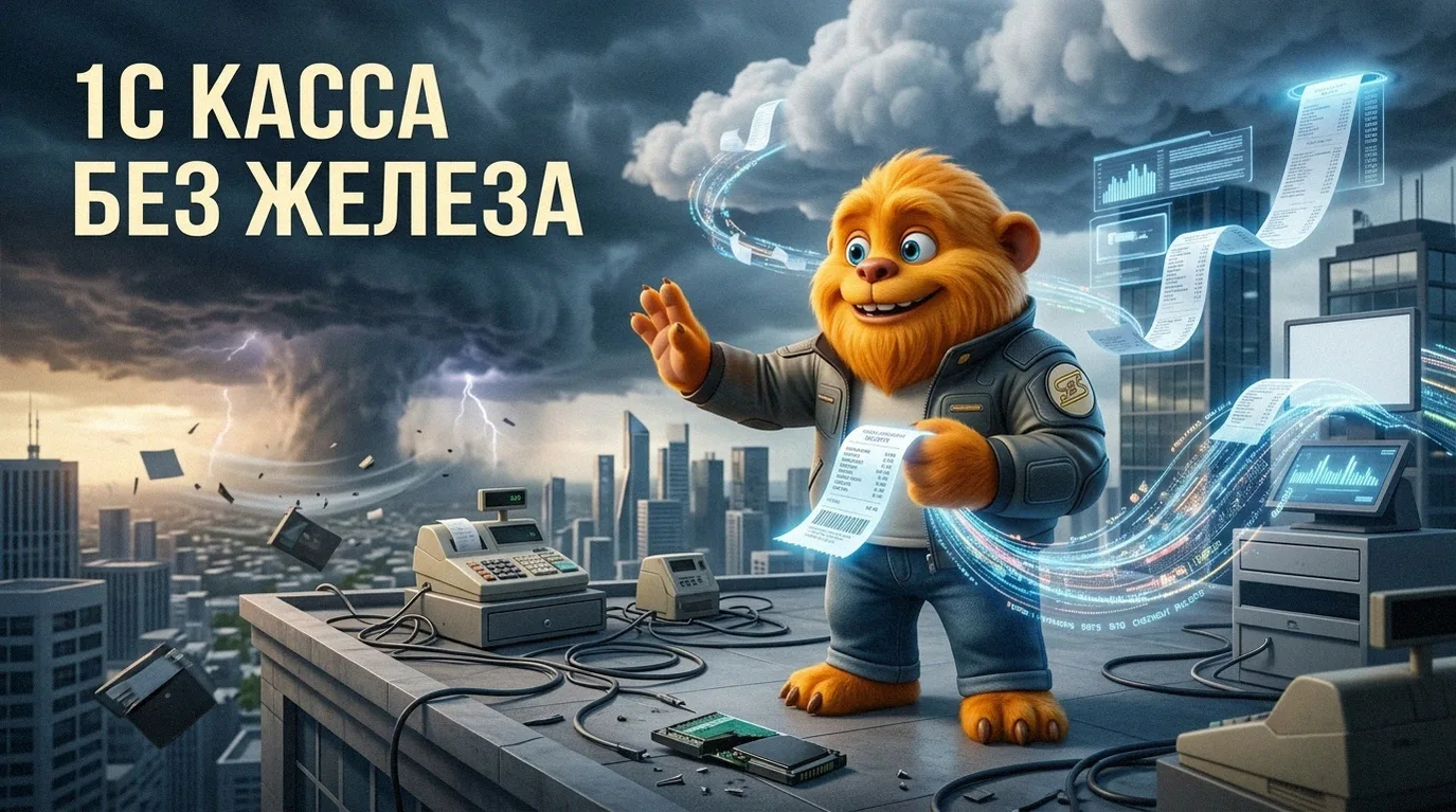 📌 Чеки по 54-ФЗ, но без железа в офисе? Легко — «1С:Облачная касса».