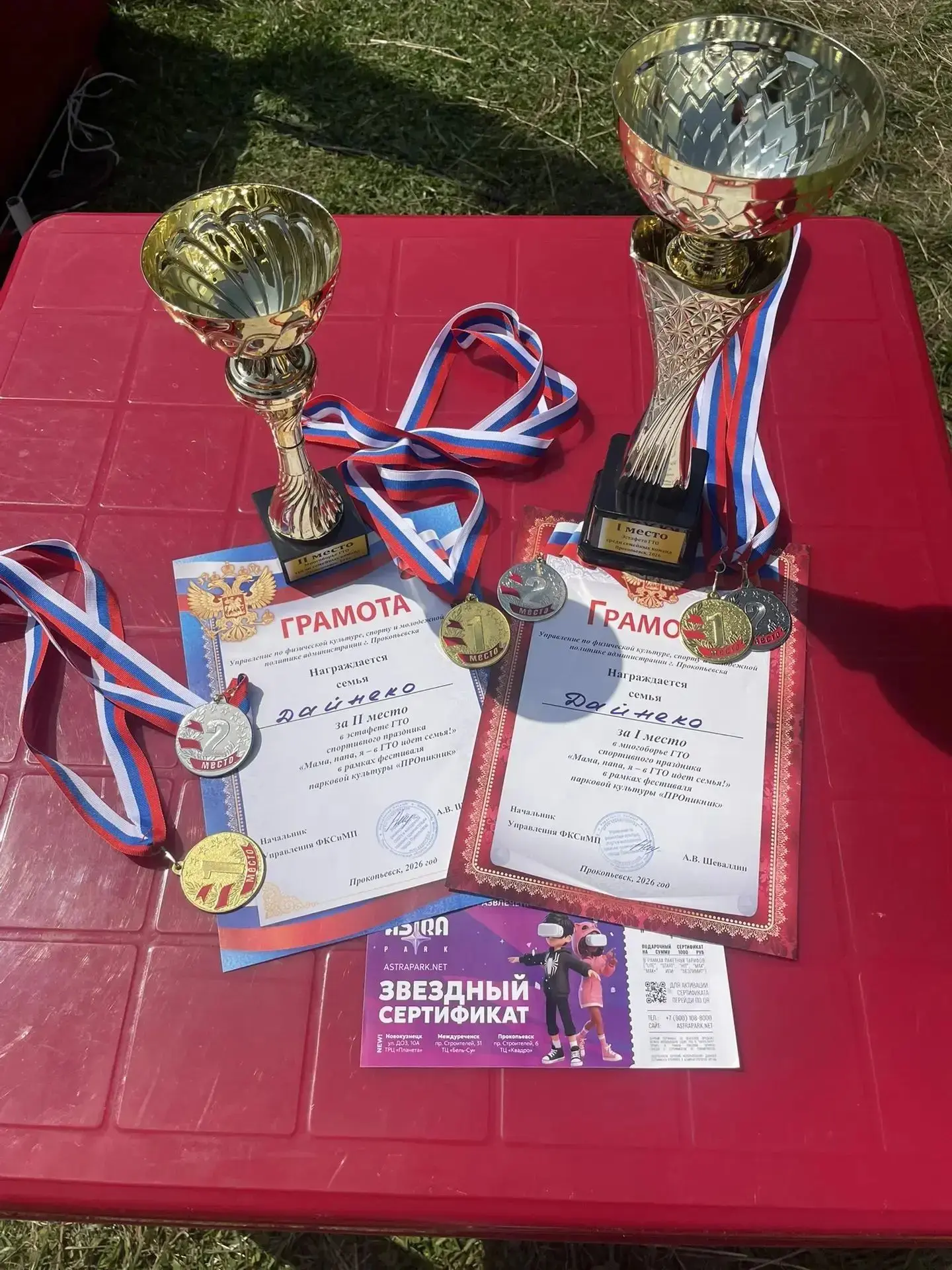 🏆 Победа на фестивале «Мама, папа, я — в ГТО идет семья!» 🥇