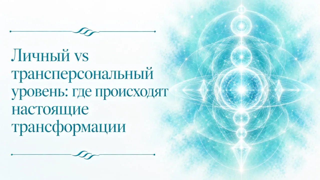 Личный vs трансперсональный уровень: где происходят настоящие трансформации