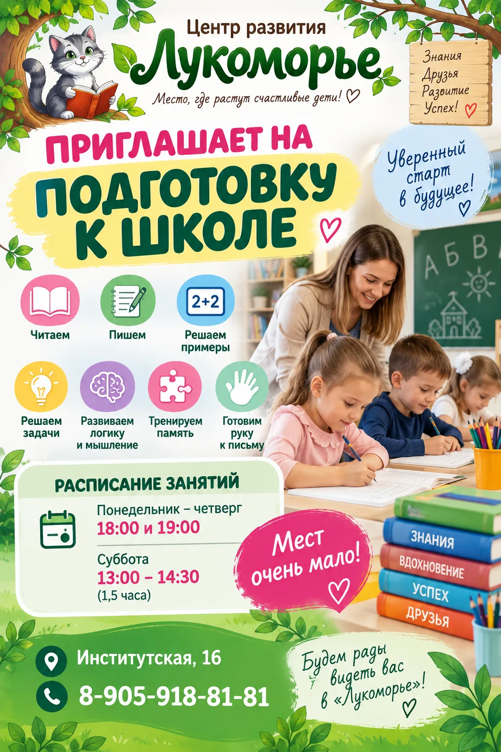 🎒 Подготовка к школе в «Лукоморье» 💚